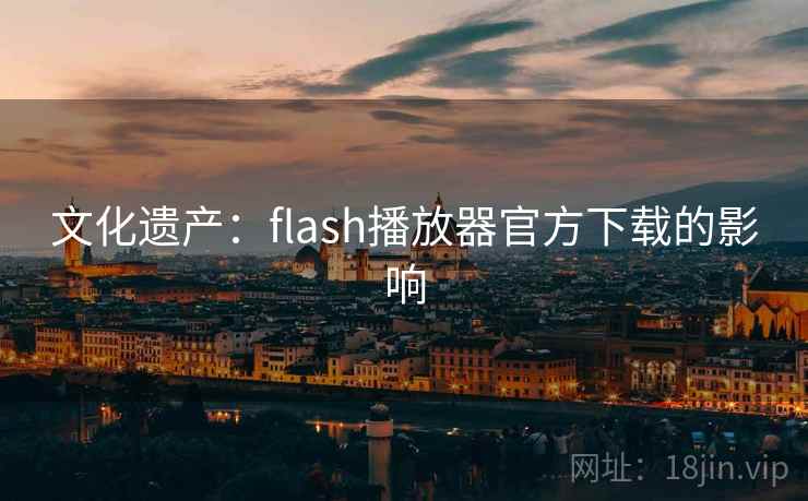 文化遗产：flash播放器官方下载的影响